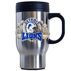 Siskiyou Sports Detroit Lions 18 oz  NFL Stainless Steel Travel Mug