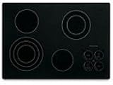 KitchenAid Architect Series II KECC508RPB 30 Smoothtop Electric Cooktop with 4 Heating Elements, Premium Cooktop Surface & Touch-Activated Controls: Pure Black