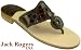 Jack Rogers Navajo Women's Brown Crocodile Patent Thong Sandals
