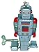 Robot Square Head / Robot Spinner Tin Windup Robot