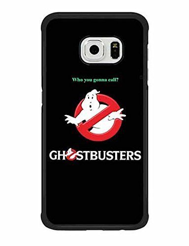 Customize PIX1 Phone Classic Design for S6 Edge Case, Ghostbusters Movie Logo Hard Back Case Cover Compatible with Samsung Galaxy S6 Edge