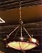 Firerock w/Rawhide Dome Western Chandelier