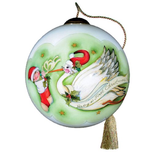 Baby’s First Christmas Ornament – Ne’Qwa Art – Handpainted Glass Ornament Baby’s First Christmas Ornament – Ne’Qwa Art – Handpainted Glass Ornament