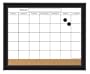 Board Dudes 18"x22" Home D�cor Magnetic Dry Erase Calendar w/ Cork Strip (84015UA-4)