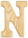 Wood Letters 6"-Letter N