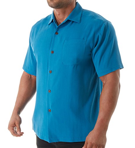 Tommy Bahama Men's Havana Herringbone Camp Shirt