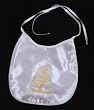 Baptism Bib with Gold Lettering, in Spanish
