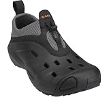 crocs Men's Quicktrail Slip-On Water Shoe,Black/Charcoal,13 M US