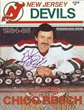 Glenn Chico Resch autographed New Jersey Devils Program