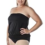 Women's Plus-Size Merona® Ebony One-Piece Blouson Swimsuit