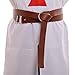 BLESSUME Medieval LARP Reenactment Viking Battle Knight Belt PU Leather Brown (Whole Length: about 275cm/108