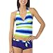 Xhilaration® Juniors Tie Dye Tankini Bikini Swim Top - Blue/Green/White
