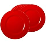 Reston Lloyd Red Melmaine Salad Plate, Set of 6