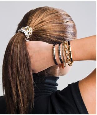 Chilly Jilly The Duelette Bracelet, Black with Silver