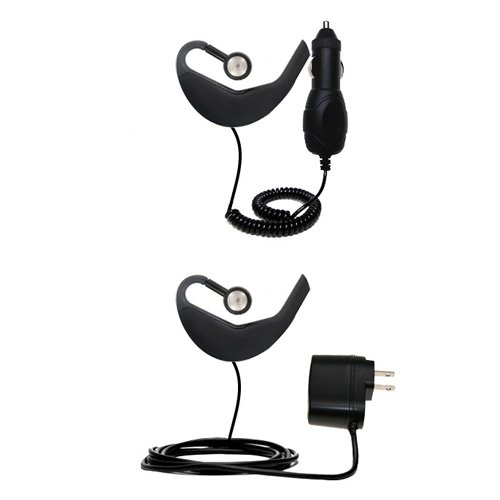 Essential Kit for the Jabra BT5020 - includes Car and Wall Charger with Rapid Charge Technology - Gomadic Brand w/ TipExchange Technology