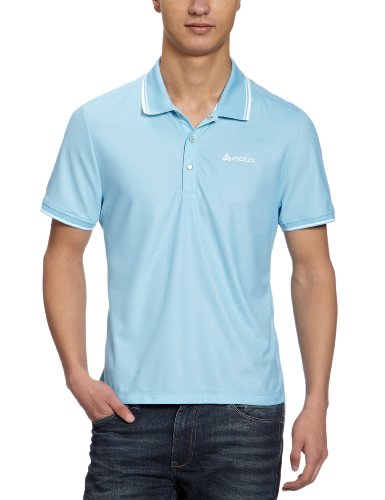 Odlo Herren Polo Shirt Short Sleeve Wilson,sky blue - white , (21602) , M, 201072 Preisvergleich
