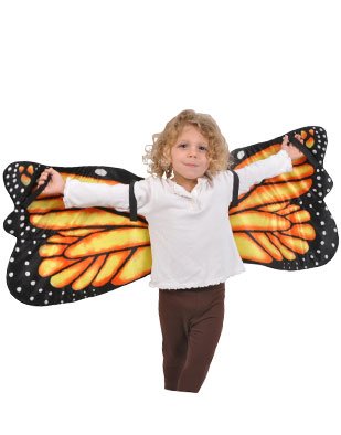 Monarch Butterfly Plush Costume Wings by Adventure Kids: One Size Fits Most with 44 inch Wingspan by Adventure Kids