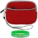 rooCASE Neoprene Sleeve (Red) Case for iomega eGo Silver 500 GB Portable Hard Drive 34620