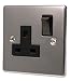Kitchen & Housewares : BLACK NICKEL 1 GANG 13 AMP SWITCHED SOCKET C309BBN