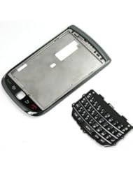 Wireless Phone Accessory: Original Genuine OEM BlackBerry Torch 9800 Front Slider Housing Faceplate Fascia Plate Panel Cover Case Repair Replace Replacement+Keyboard Keypad Key Keys Button Buttons Cover Repair Replace Replacement - Blackberry Distributing Source