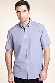 Button Down Collar Textured Shirt