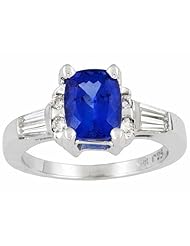14K White Gold Tanzanite and Diamond Ring -- LIFETIME WARRANTY