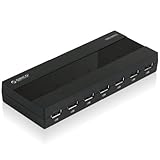 ORICO H727RK-U2 High Speed 7-Port USB 2.0 HUB With 5V / 2A Power Adapter - Black