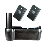 Opteka Battery Pack Grip / Vertical Shutter Release for Nikon D40x, D40, & D60 Digital SLR with 2 extended EN-EL9 Batteries (2400mAh Total)