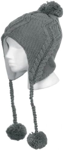 Women's Warm Cable Knit Trapper Winter Ski Hat KTP1268