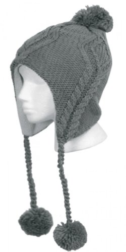 Women's Warm Cable Knit Trapper Winter Ski Hat KTP1268