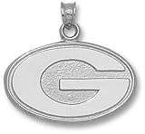 Georgia Bulldogs Solid Sterling Silver ''G'' 5/8'' Pendant