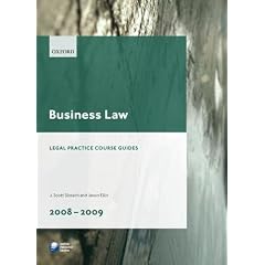 Business Law 2008-2009 (Blackstone Legal Practice Course Guide)