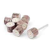 uxcell フラップホイール　40×3.5mm　15×13.5mm　ブラウン　シルバートーン