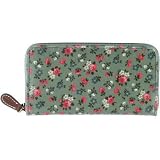 【2011年春夏モデル】キャスキッドソン ジップウォレット 長財布 Folded Zip Wallet /Bath Flowers Canvas Green
