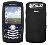 Blackberry Pearl 8130 9110 8120 Black Silicone Skin Case