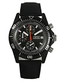 ESPRIT Men's ES150BB2019406 Chronograph Black Leather Strap Watch