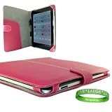 Apple Ipad Melrose Leather Case ( 3G , wifi , WiFi + 3G ) Snug Carrying Case, ** Hot Pink ** + Vangoddy Live * Laugh * Love Wrist band