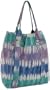 Pietro Alessandro Tie Dye Tote,Blue/Purple,one size