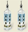 Artworks olive oil bottle ~ Coastal Collage ~ set of 2 bottles code 049
