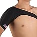ShuoXin SX642 Sports Magnetic Single Shoulder Brace Support Strap Wrap Belt Band Pad - Black