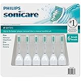 Philips Sonicare Toothbrush e Series Heads Fits: Essence, Xtreme, Elite and Advance - 6 Pack