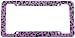 License Plate Frame - Car Truck SUV - Purple Leopard Animal Print