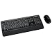 Microsoft - Wireless Desktop 3000 - Ensemble clavier Azerty/souris sans fil optique - Technologie Bluetrack - Noir