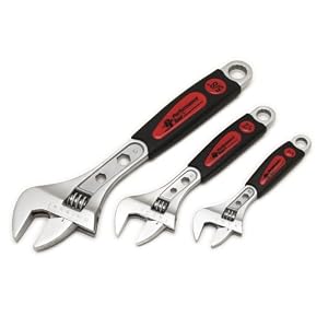 Click here to buy Performance Tool W30703 3 Piece Cushion Grip Adjustable Wrench Set.