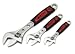 Performance Tool W30703 3 Piece Cushion Grip Adjustable Wrench Set