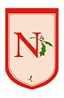 Monogram Holiday Garden Size Flag - N