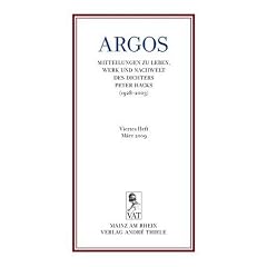 ARGOS. Viertes Heft. Mitteilungen zu Leben, Werk und Nachwelt von Peter Hacks (1928-2003)