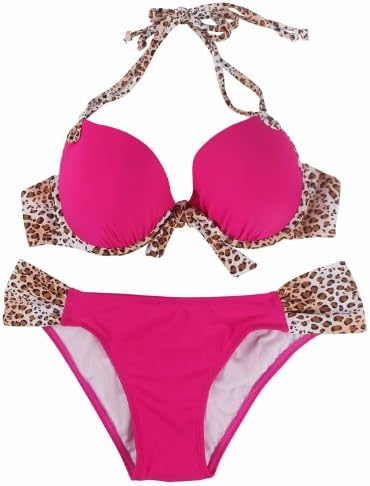 Your Gallery 2pcs Sexy Women Push up Padded Bikini Set Trikini Swimwear Swimsuit (redl, M(US6-8))