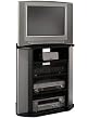 37" Flat Panel Corner TV Base - Black