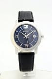 Seiko SGEE97 Watch Men's Blue Dial Black Genuine Leather